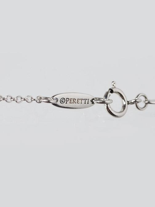 Tiffany & Co. Platinum and Diamond Elsa Peretti Teardrop Pendant Necklace - 5