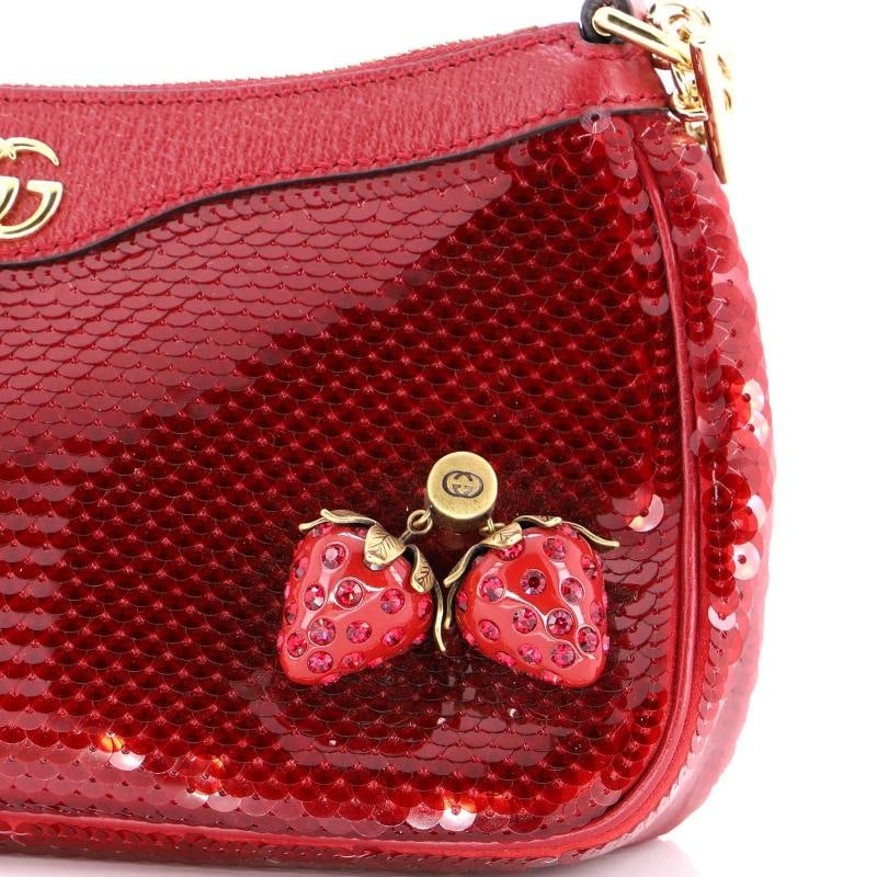 Gucci Strawberry Ophidia Shoulder Bag Sequins Small - 7