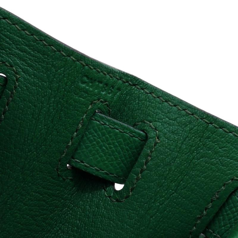 Hermes Kelly Handbag Green Epsom with Gold Hardware 28 - 8