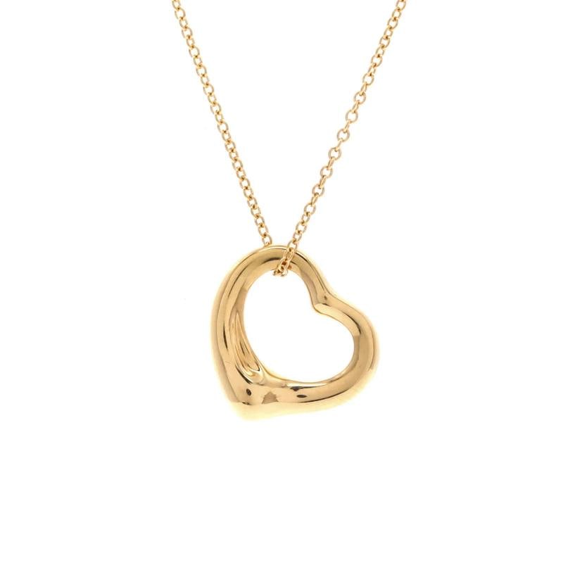 Tiffany & Co. Elsa Peretti Open Heart Pendant Necklace 18K Yellow Gold 16mm: Condition: Pre-owned - Good,Brand: Tiffany & Co.,Main Stone: Unknown,Metal: 18K Yellow Gold,Metal Purity: 18K,Style: Pendant,Type: Necklace,Color: Yellow Gold,Material: 18K Yellow Gold