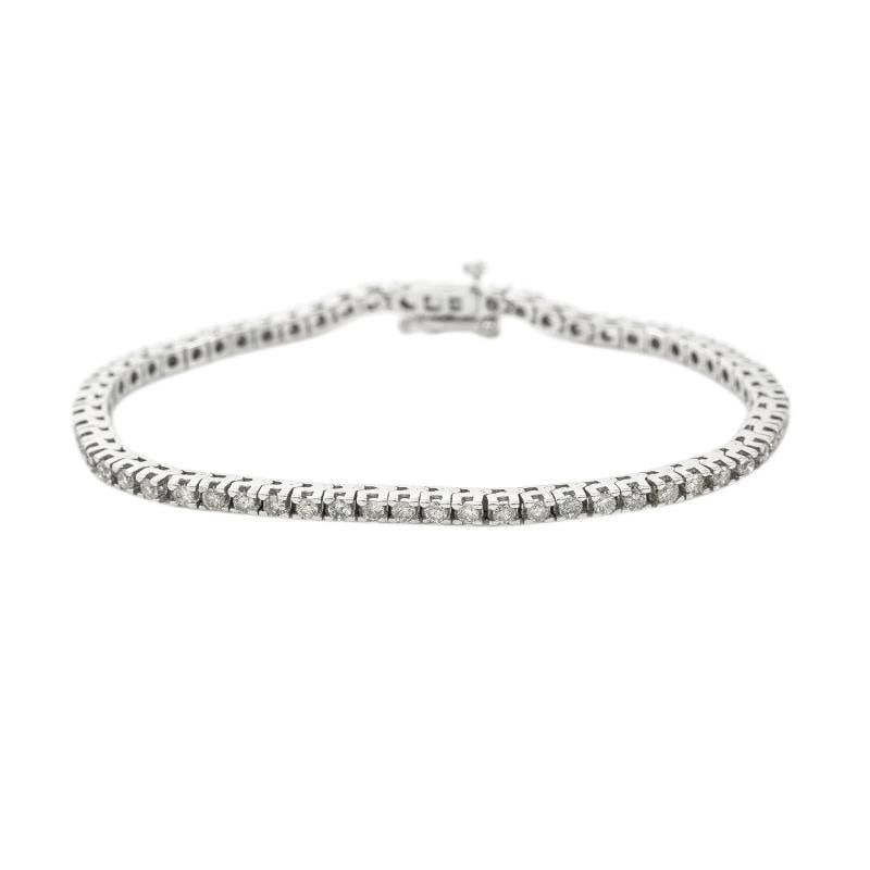 14K WHITE GOLD 2.5 CT I SI2 DIAMOND TENNIS BRACELET 8.9 GRAMS 7": Condition: Pre-owned - Good,Base Metal: White Gold,Metal: White Gold,Length (inches): 7,Main Stone: Diamond,Secondary Stone: Diamond,Brand: Unbranded,Style: Tennis,Metal Purity: 14k,Type: