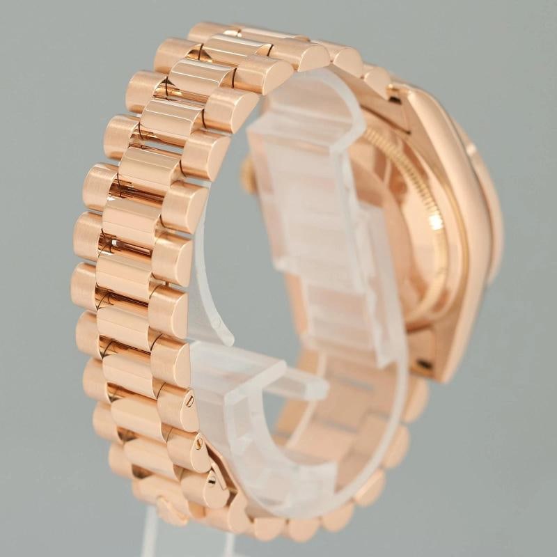 MINT Rolex President Day Date Rose Gold 118235 Sundust Diamond 36mm Watch Box - 6