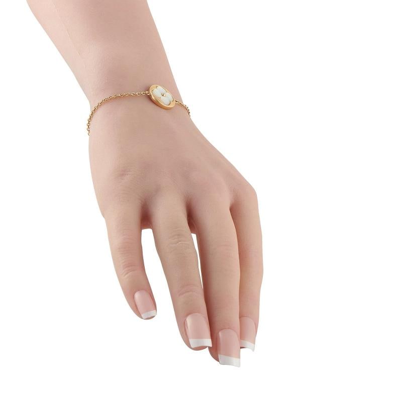 Louis Vuitton Color Blossom 18K Yellow Gold Mother of Pearl Bracelet #5183 - 2