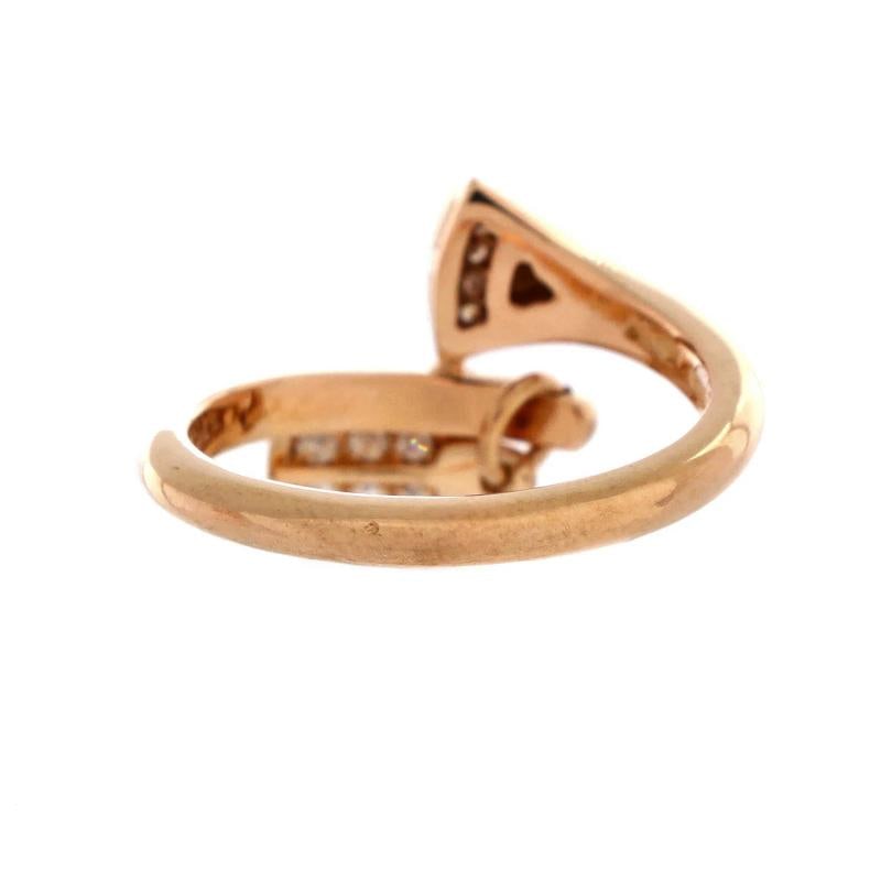 Bvlgari Divas' Dream Charm Ring 18K Rose Gold with Diamonds - 2