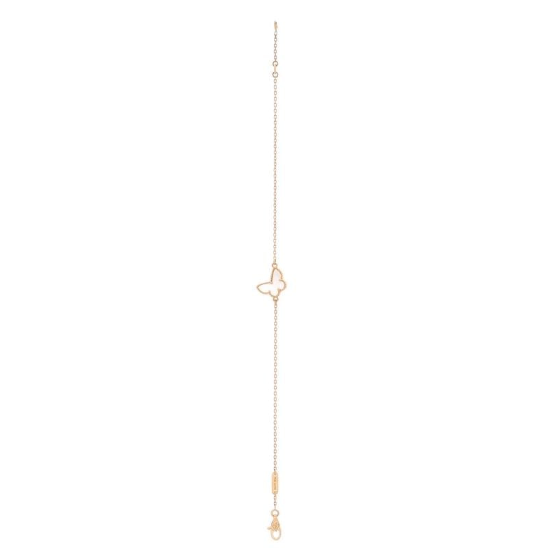 Van Cleef & Arpels Sweet Alhambra Butterfly Bracelet 18K Yellow Gold and Mother - 4