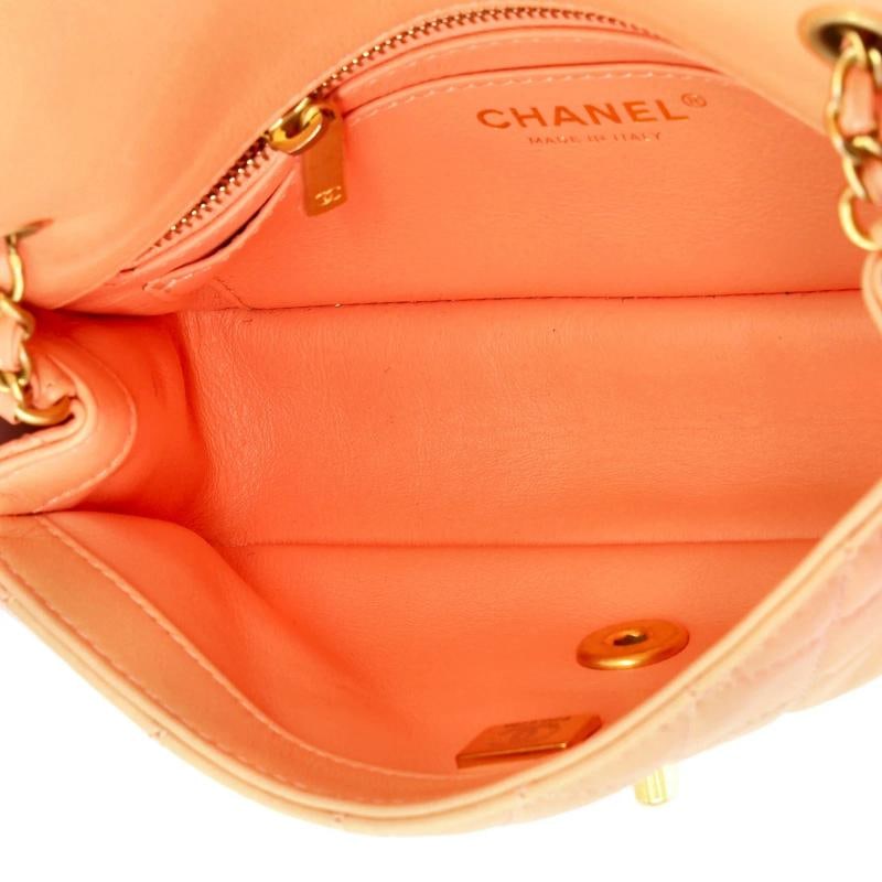 Chanel Pearl Crush Flap Bag Quilted Lambskin Mini - 5