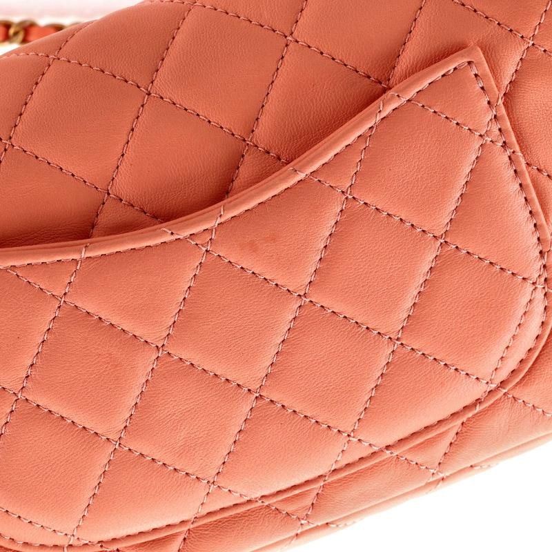 Chanel Pearl Crush Flap Bag Quilted Lambskin Mini - 7