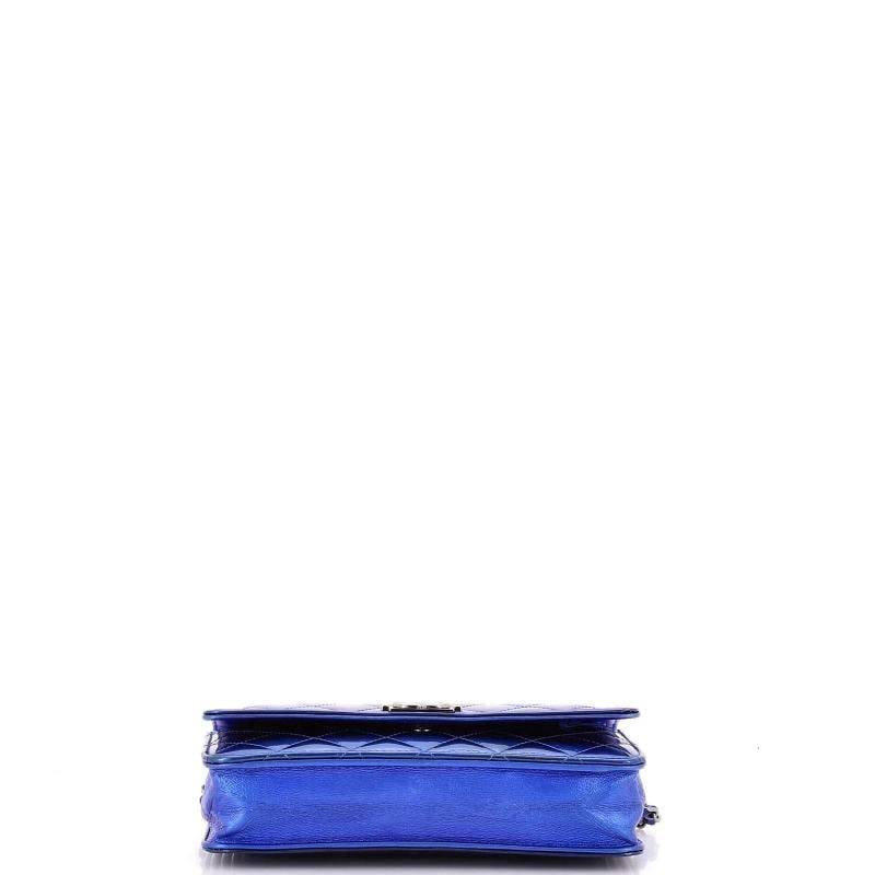 Chanel Boy Wallet on Chain Quilted Patent - 4