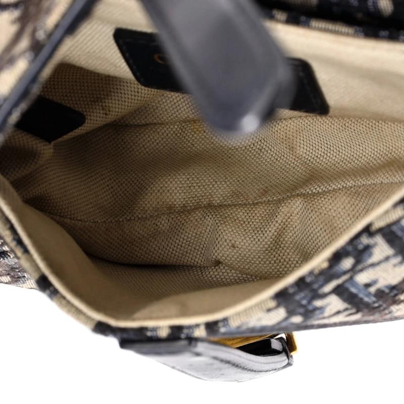 Christian Dior Saddle Handbag with Strap Oblique Canvas Mini - 5