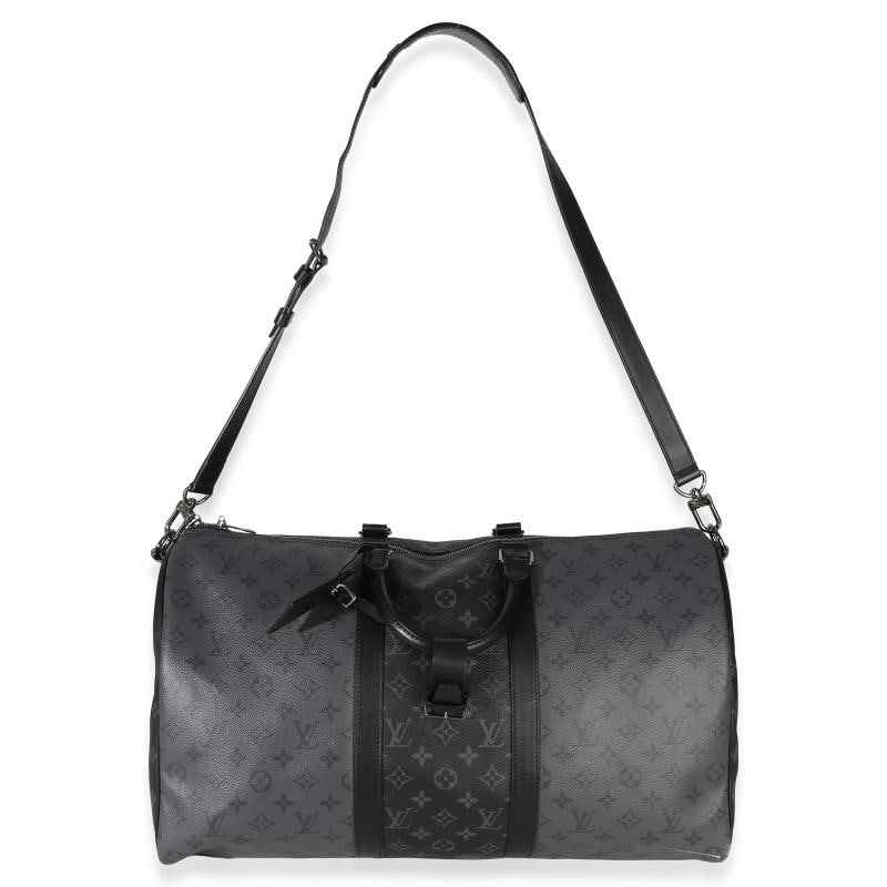 Louis Vuitton Reverse Monogram Eclipse Canvas Keepall Bandouliere 50 - 2
