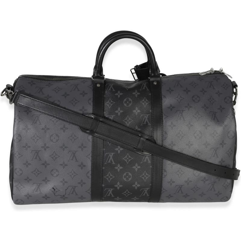 Louis Vuitton Reverse Monogram Eclipse Canvas Keepall Bandouliere 50 - 5