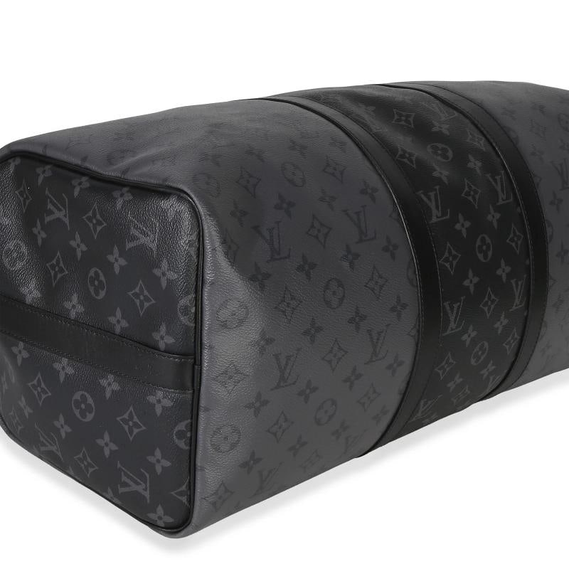 Louis Vuitton Reverse Monogram Eclipse Canvas Keepall Bandouliere 50 - 6
