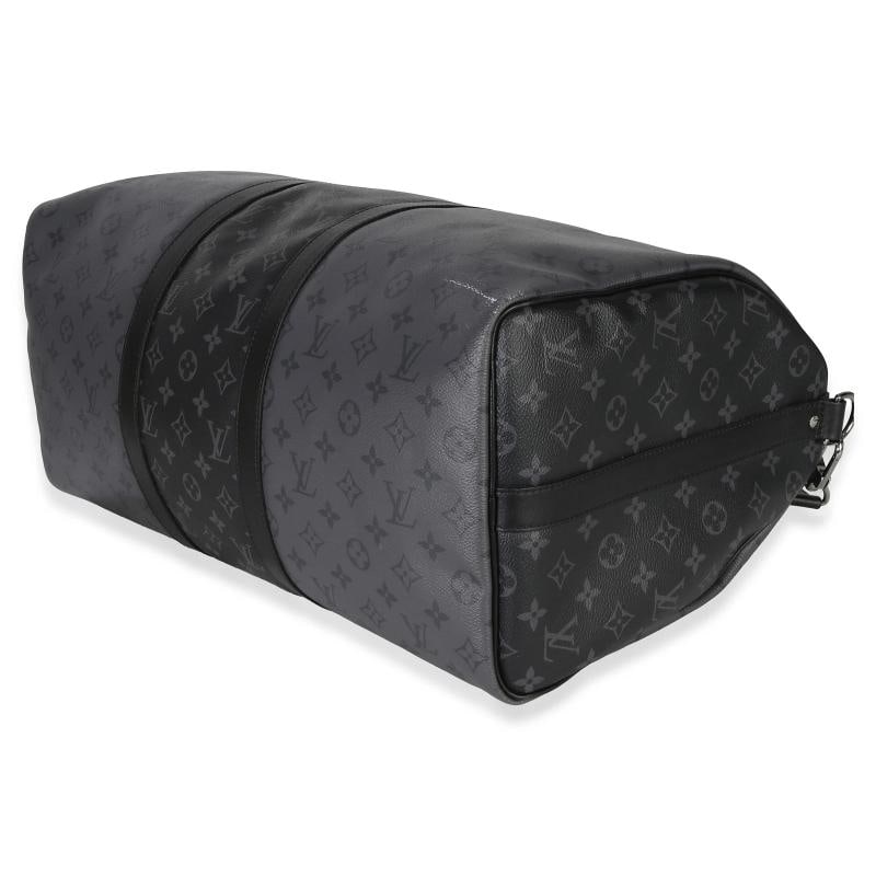 Louis Vuitton Reverse Monogram Eclipse Canvas Keepall Bandouliere 50 - 7