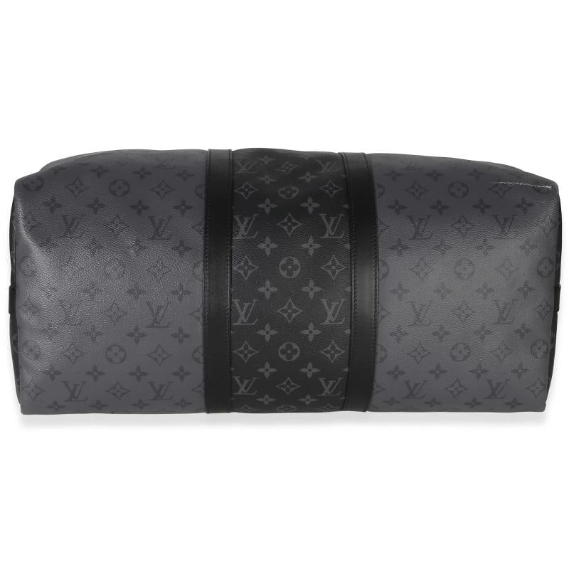 Louis Vuitton Reverse Monogram Eclipse Canvas Keepall Bandouliere 50 - 9
