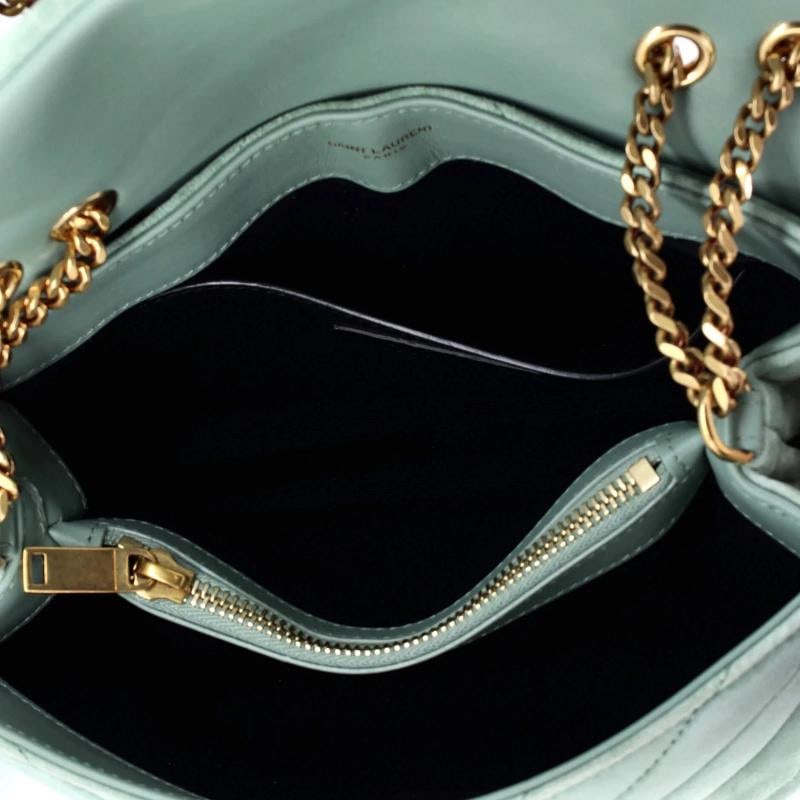 Saint Laurent Loulou Shoulder Bag Matelasse Chevron Suede Small - 5