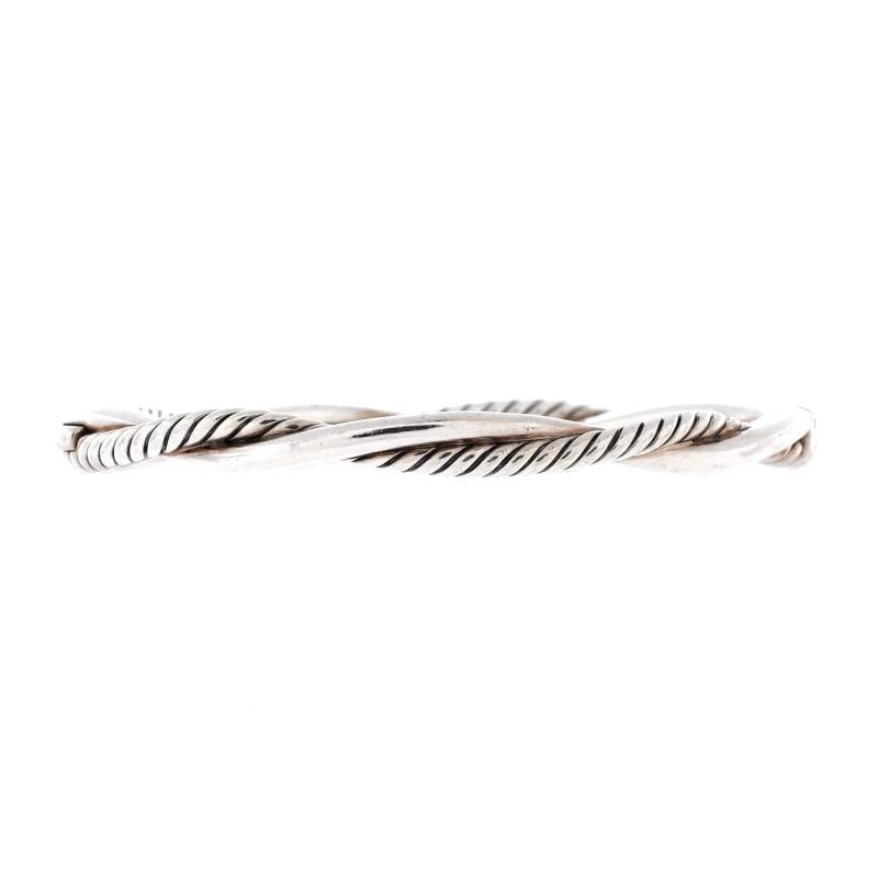 David Yurman Petite Infinity Bracelet Sterling Silver with Diamonds 4.4MM - 3