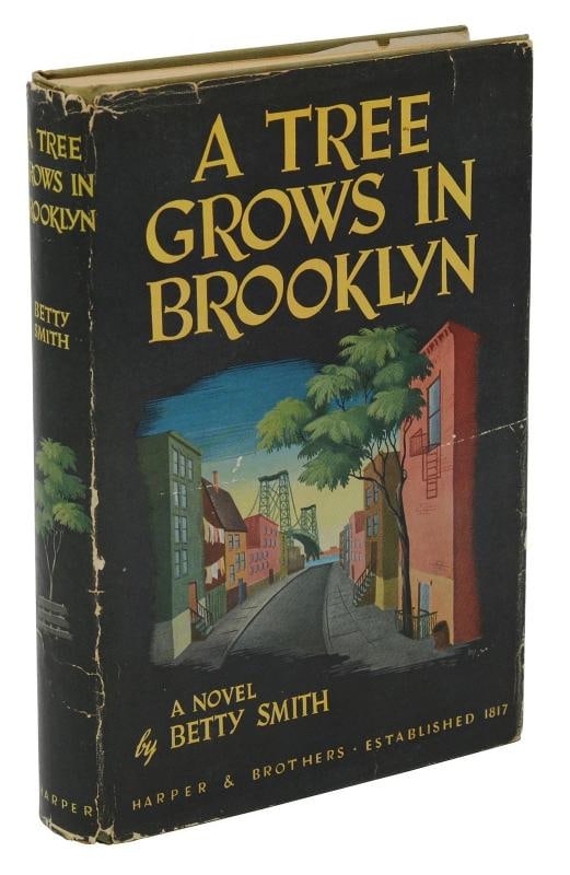 A Tree Grows in Brooklyn ~ BETTY SMITH ~ First Edition ~ 1st Printing ~ 1943: Author: Smith, Betty,Country of Origin: United States of America,Publisher: Harper & Brothers,Year Printed: 1943,Special Attributes: 1st Edition, Dust Jacket,Binding: Hardcover,Original/Facsimile: