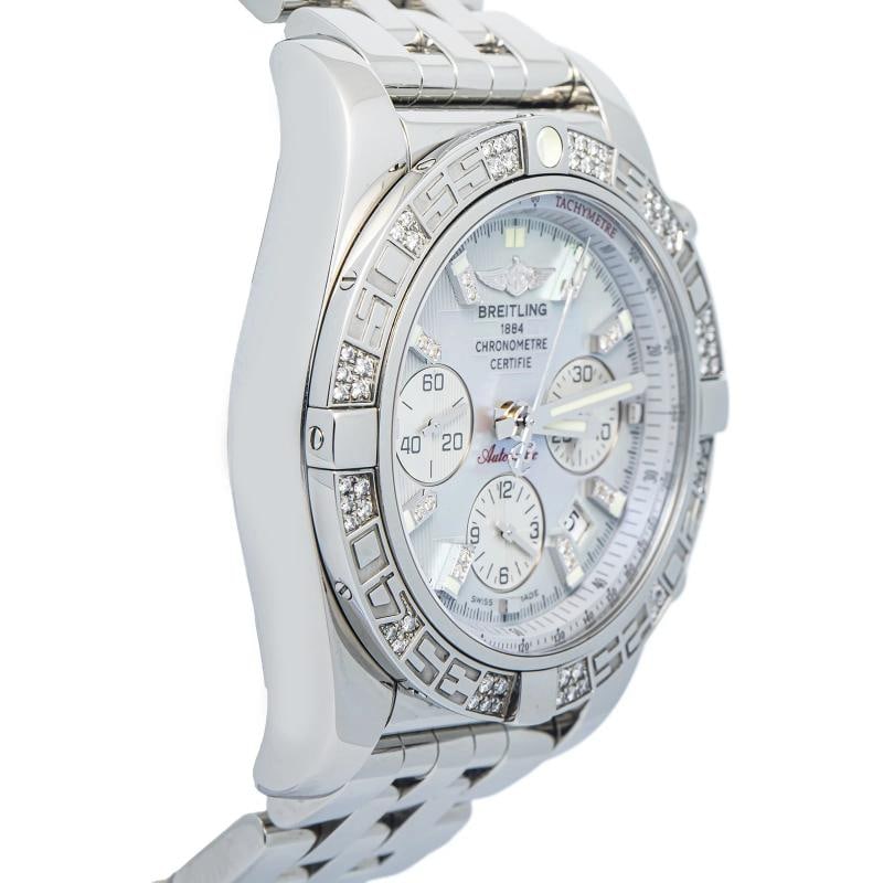 Breitling Chronometre AB0110 SS Factory Diamond MOP Dial Auto Men's Watch 44mm - 4