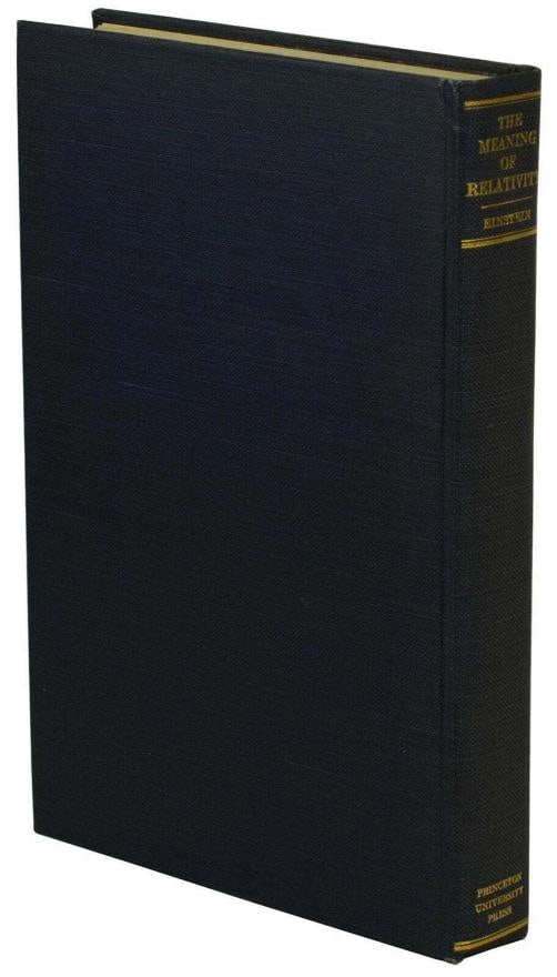 The Meaning of Relativity ~ ALBERT EINSTEIN ~ 1st US Edition ~ 1923 ~ Princeton - 5