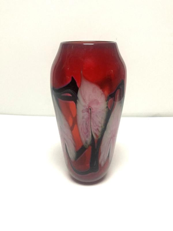 John Lotton Signed Vintage Art Glass Vase~(11"x5"): Condition: Used: An item that has been used previously. The item may have some signs of cosmetic wear, but is fully operational and functions as intended. This item may be a floor model or store