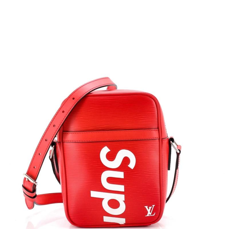 Louis Vuitton Danube Handbag Limited Edition Supreme Epi Leather PM: Measurements: Height 9.5", Width 6.5", Depth 3", Strap Drop 17-20". Condition: Pre-owned - Excellent,Brand: Louis Vuitton,Exterior Material: Leather,Style: Cross Body Bags,Exterior Color: