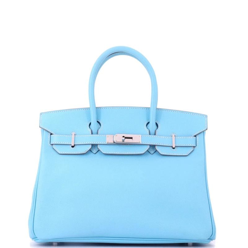 Hermes Candy Birkin Bag Epsom 30: Accessories: Keys, Lock, Dust Bag Measurements: Handle Drop 4", Height 9", Width 11.5", Depth 6". Condition: Pre-owned - Good,Brand: Hermes,Exterior Material: Leather,Style: Satchels,Exterior Color: