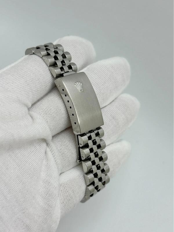 2005 Rolex Datejust 16234 36mm Rhodium Roman Dial 18K Gold Bezel Steel Box Paper - 8