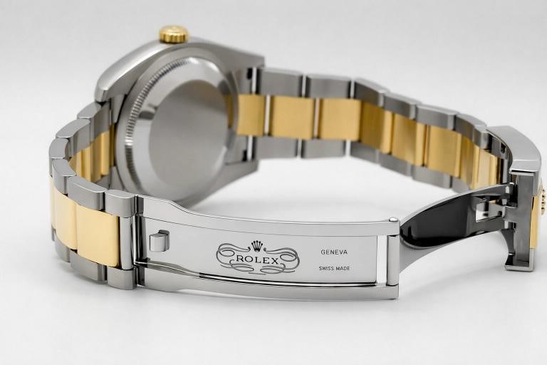 Rolex Datejust 36 116233 Factory Silver Diamond Dial 18k Yellow Gold Steel - 8