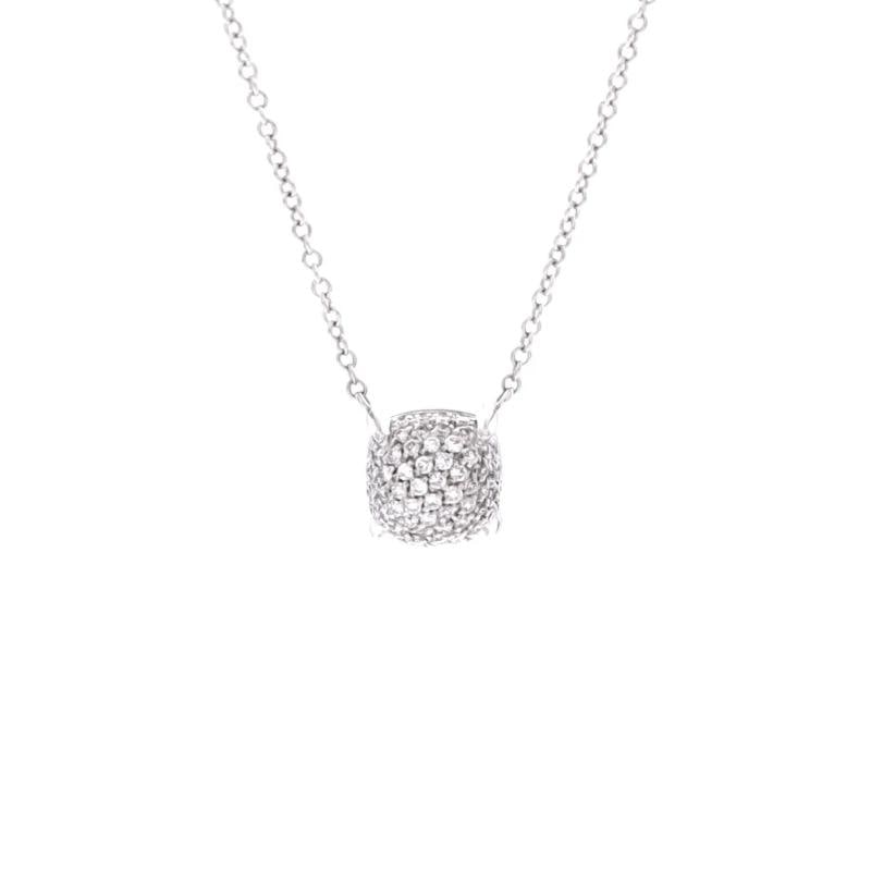 Tiffany & Co. Paloma Picasso Sugar Stacks Pendant Necklace 18K White Gold: Measurements: Length: 18.00 ", Pendant Length: 8.30 mm, Pendant Width: 8.30 mm . Condition: Pre-owned - Good,Brand: Tiffany & Co.,Main Stone: Unknown,Metal: 18K White Gold,Metal Purity: 18K,Style: Pen
