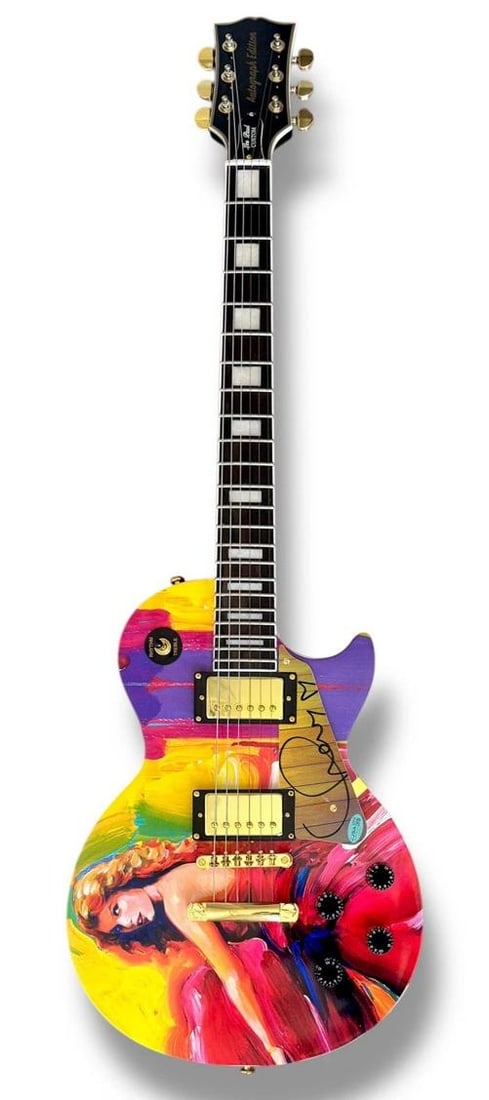 Taylor Swift Signed Guitar Custom Graphics JSA COA Speak Now Peter Max Eras Tour - 2