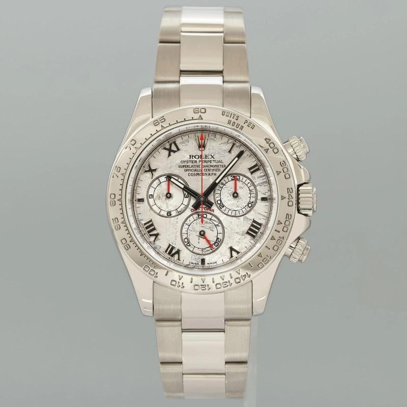 MINT 2015 Rolex Daytona Meteorite Roman 116509 White Gold Chronograph Watch Box - 2