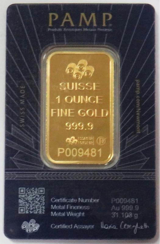 PAMP SUISSE GOLD 1 OZ LADY OF LIBERTY SEALED BAR NEW W/ ASSAY CARD - 2