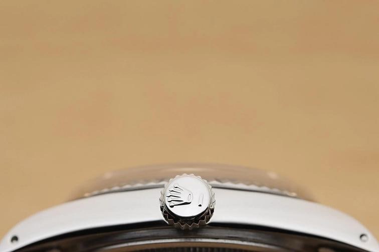 ROLEX MENS DATEJUST 16014 SILVER 18K WHITE GOLD STEEL WATCH w/ JUBILEE BAND - 8