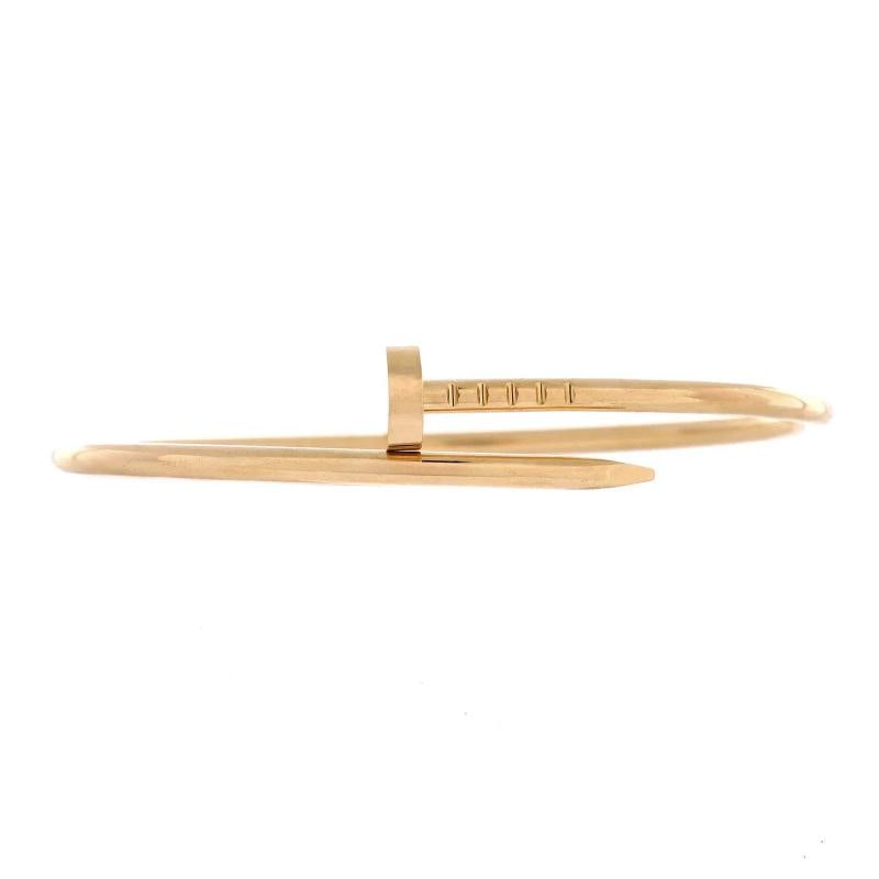 Cartier Juste un Clou Bracelet 18K Yellow Gold Small: Condition: Pre-owned - Good,Brand: Cartier,Main Stone: Unknown,Metal: 18K Yellow Gold,Metal Purity: 18K,Style: Bracelet,Type: Bracelet,Color: Yellow Gold,Material: 18K Yellow Gold Condition: Great. Mi