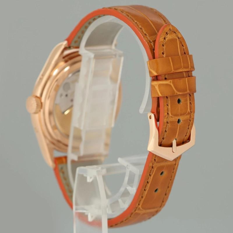 MINT Patek Philippe Rose Gold Annual Calendar 5035r White Roman 37mm Watch Box Papers - 4