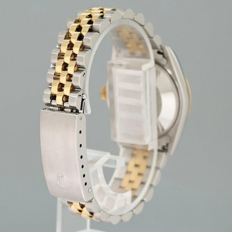 MINT Ladies Rolex 68273 Two Tone 18k Gold Steel 31mm Champagne Diamond Watch - 6