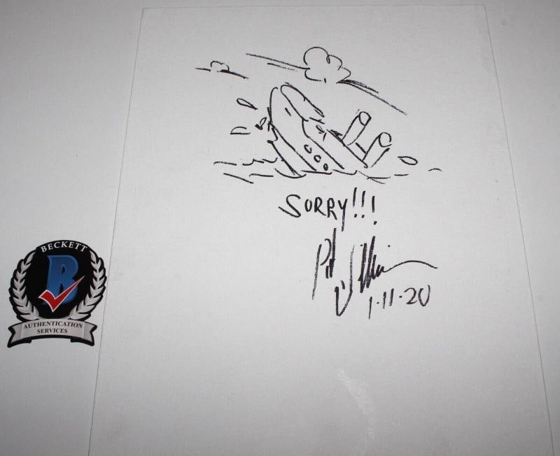 ROBERT WILLIAMS SIGNED 11x14 ORIGINAL SKETCH BOARD ART DRAWING BECKETT COA PROOF (1 of 2)