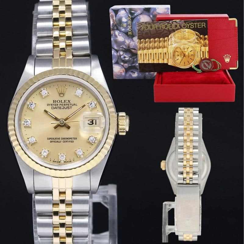 MINT Ladies Rolex DateJust 6917 Two Tone Diamond Gold Jubilee 26mm Watch: Condition: Pre-owned - Excellent,Brand: Rolex,Department: Women,Type: Wristwatch,Country of Origin: Switzerland