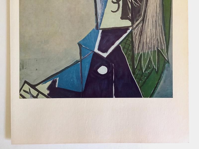 PABLO PICASSO RARE 1955 MODERNIST 1ST ED LITHOGRAPH PRINT " SYLVETTE XIII " 1954 - 6