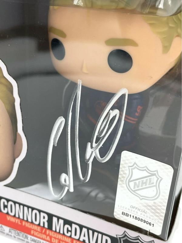 Connor McDavid Autographed Funko Pop #75 Edmonton Oilers JSA COA Signed Hockey - 2