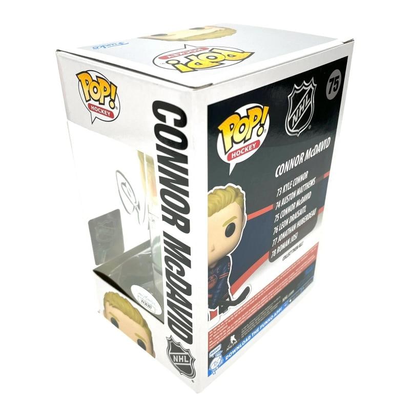 Connor McDavid Autographed Funko Pop #75 Edmonton Oilers JSA COA Signed Hockey - 6