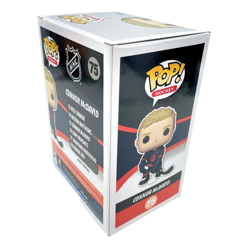 Connor McDavid Autographed Funko Pop #75 Edmonton Oilers JSA COA Signed Hockey - 7