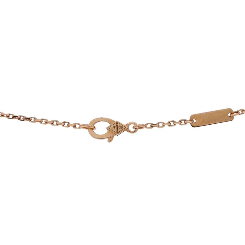 Van Cleef & Arpels Lucky Spring Plum Blossom Pendant Necklace 18K Rose Gold - 3