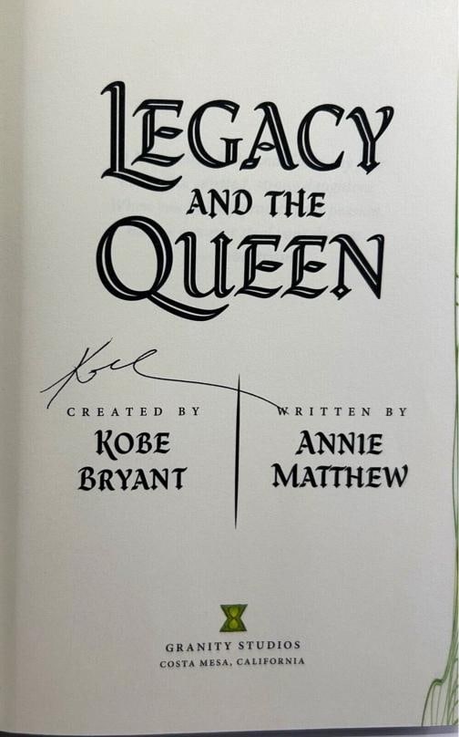 KOBE BRYANT Signed Autograph Book "Legacy and the Queen" JSA LOA LA LAKERS NBA: Sport: Basketball,Player: Kobe Bryant,Signed: Yes,Original/Reprint: Original,Autograph Authentication: James Spence Authentication (JSA),Product: Book,Team: Los Angeles Lakers,Country of Origin: