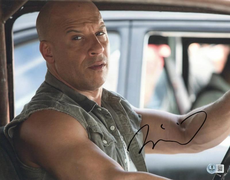 Vin Diesel Signed Autograph The Fast and The Furious 11X14 Photo BAS Beckett: Industry: Movies,Movie: The Fast and The Furious,Signed by: Vin Diesel,Size: 11X14,Autograph Authentication: Beckett,Object Type: Photograph,Original/Reproduction: Original,Country of Origin: United