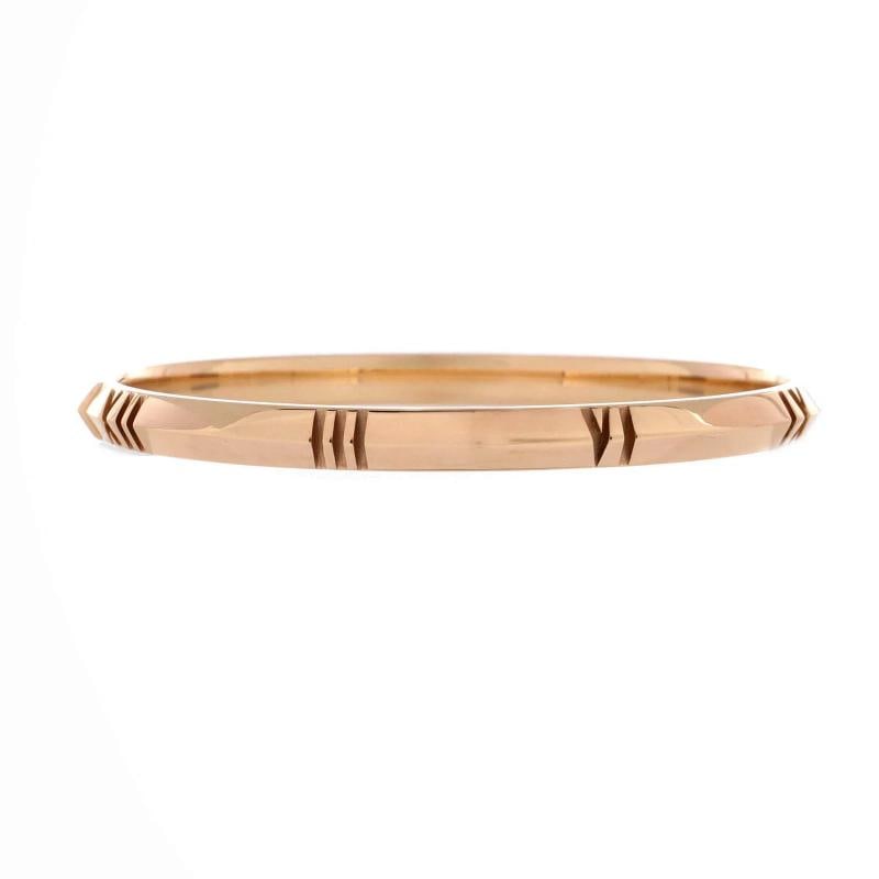 Tiffany & Co. Atlas X Closed Hinged Bracelet 18K Rose Gold Narrow - 2