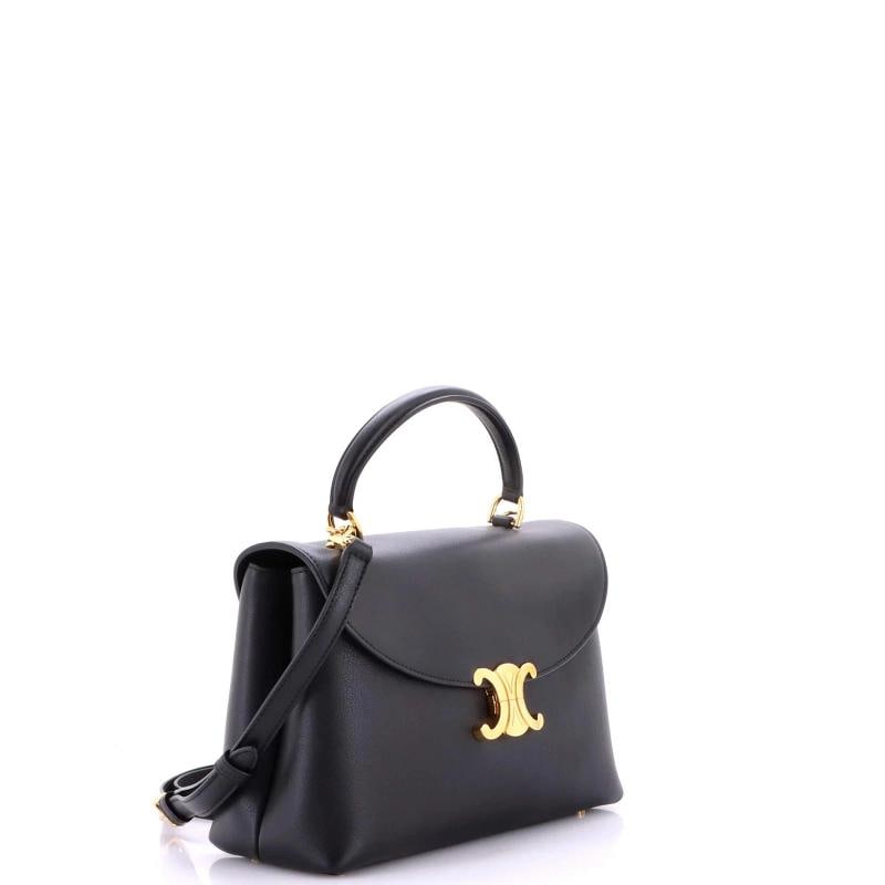 Celine Nino Top Handle Bag Leather Medium - 2