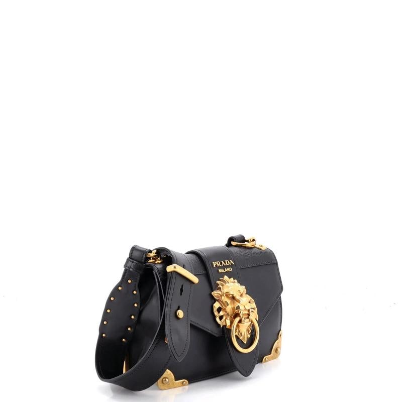 Prada Animalier Cahier Crossbody Bag Leather Small - 2