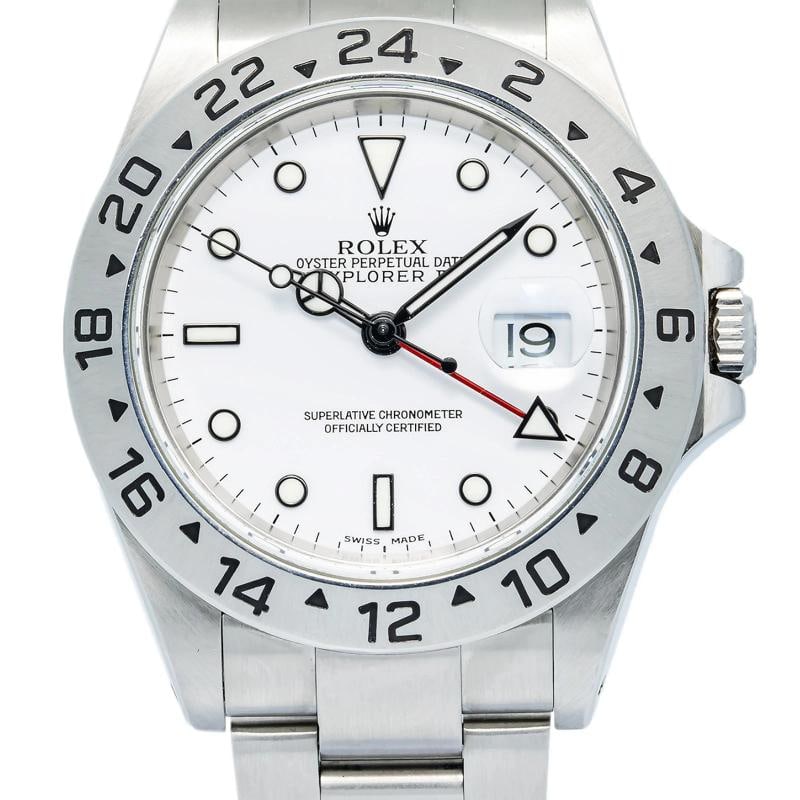 Rolex Explorer II 16570 Stainless Steel White Dial Auto Men's Watch 40mm - 2