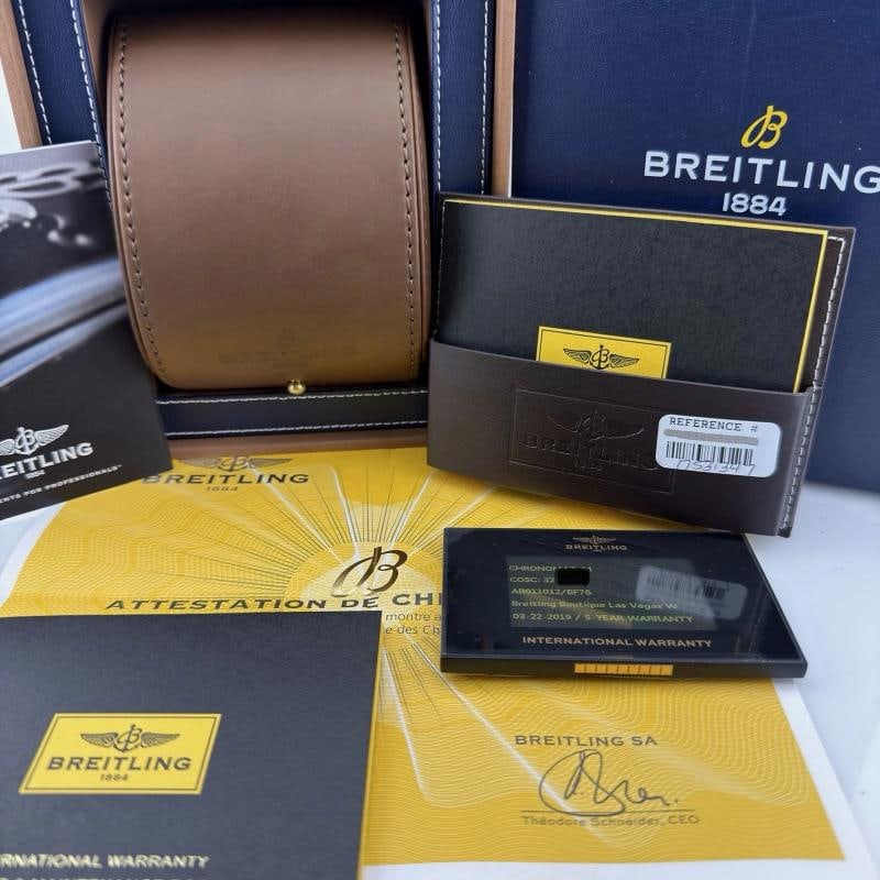 Breitling Chronomat 44 AB011012 44mm Black Carbon Fiber Dial Steel Box Paper - 3
